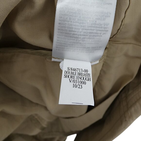 Old Navy NWT Nylon Blend Trench Coat M Oversized Rain Layer Academia Minimalist - Picture 10 of 10